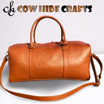 Brown Leather Duffle bag