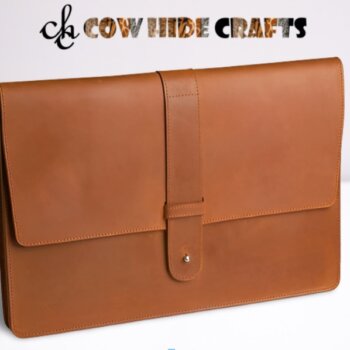 Sleek Leather Laptop Bag