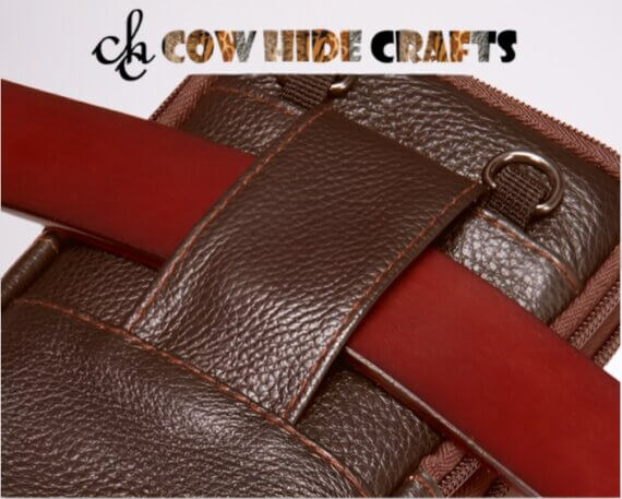Leather cartridge bag for wild hunting.