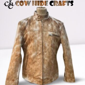Tan Brown Cowhide Jacket