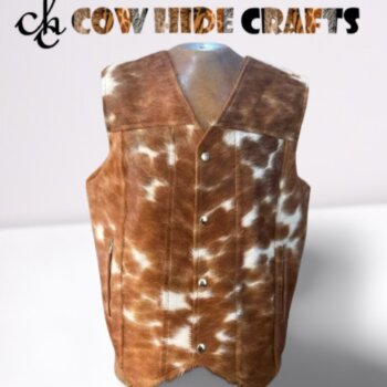 Rodeo Style Cowhide Vest