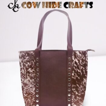 Cowhide Leather Tote Purse