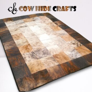 2 Tone Cowhide Patchwork