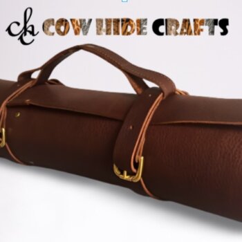 Expandable Leather knife Roll